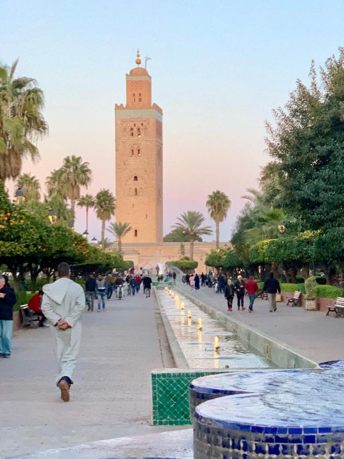 Authentic Moroccan Charm Apartment In Marrakech Terrace Marrákes Kültér fotó