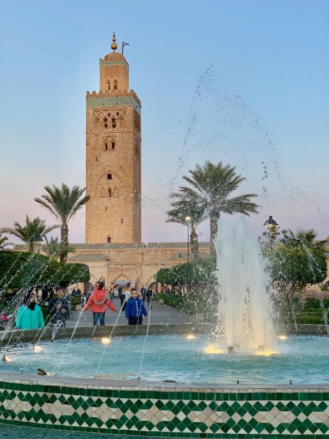 Authentic Moroccan Charm Apartment In Marrakech Terrace Marrákes Kültér fotó