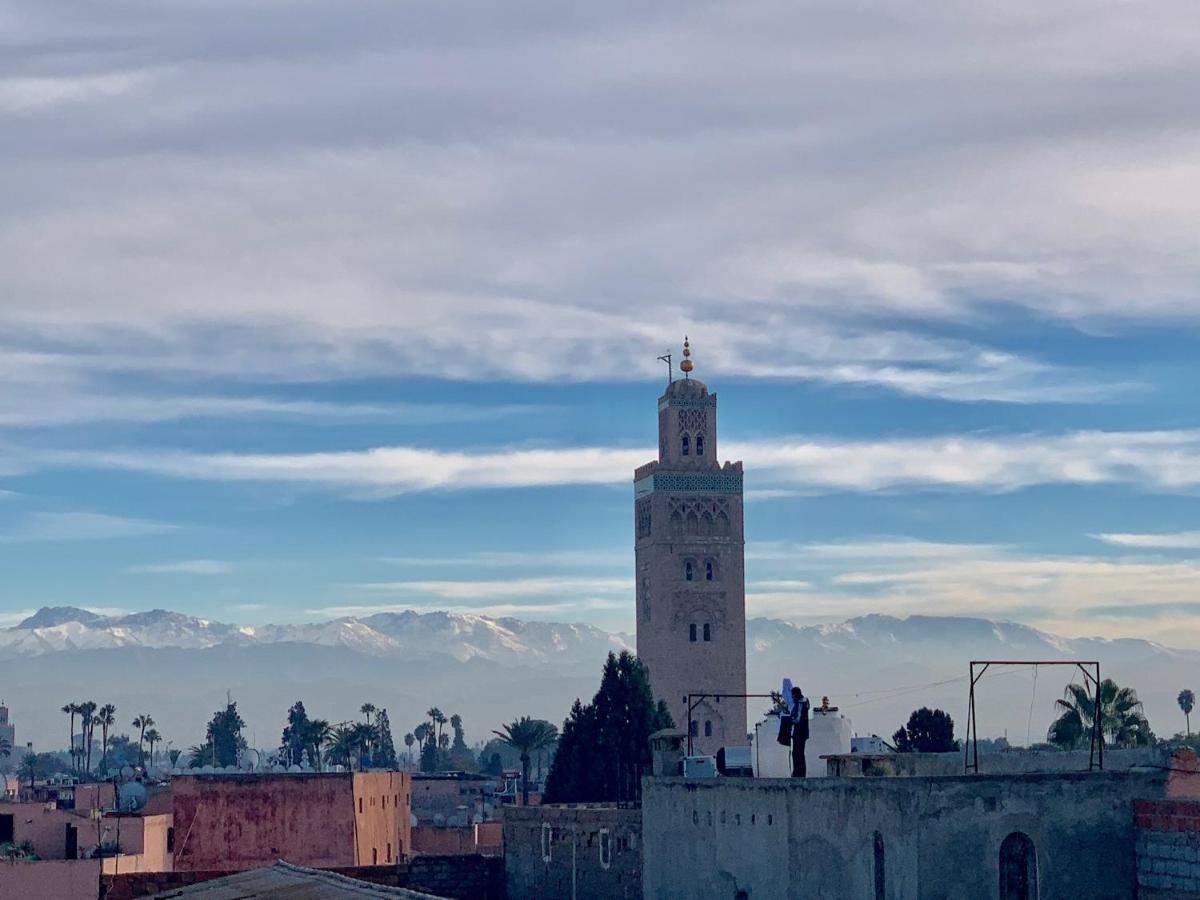 Authentic Moroccan Charm Apartment In Marrakech Terrace Marrákes Kültér fotó