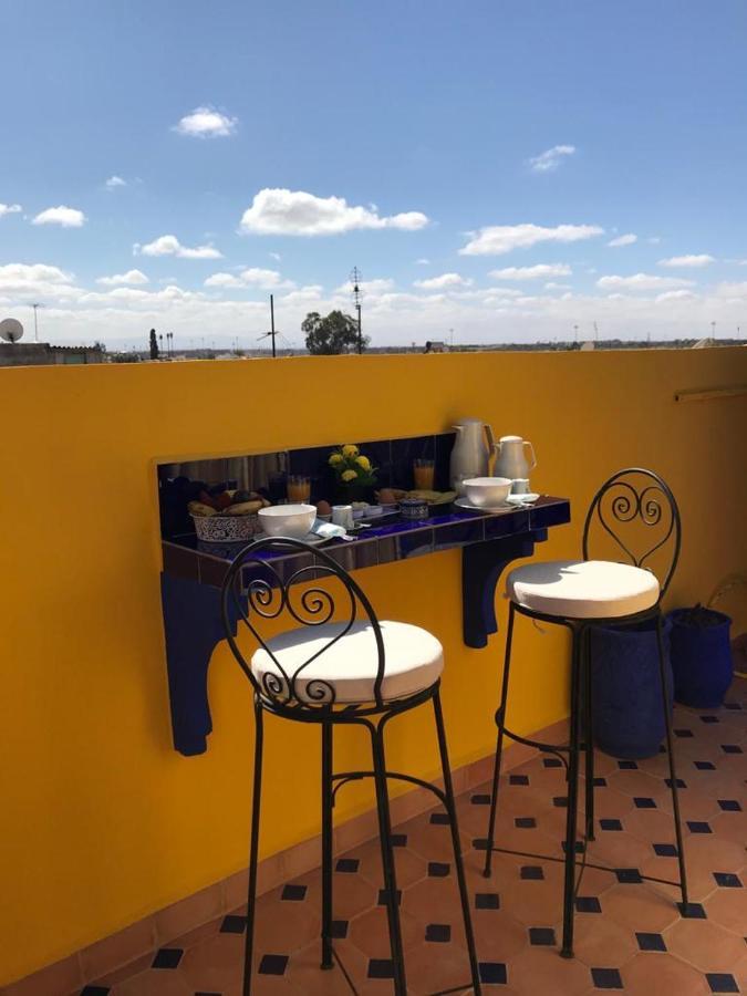Authentic Moroccan Charm Apartment In Marrakech Terrace Marrákes Kültér fotó